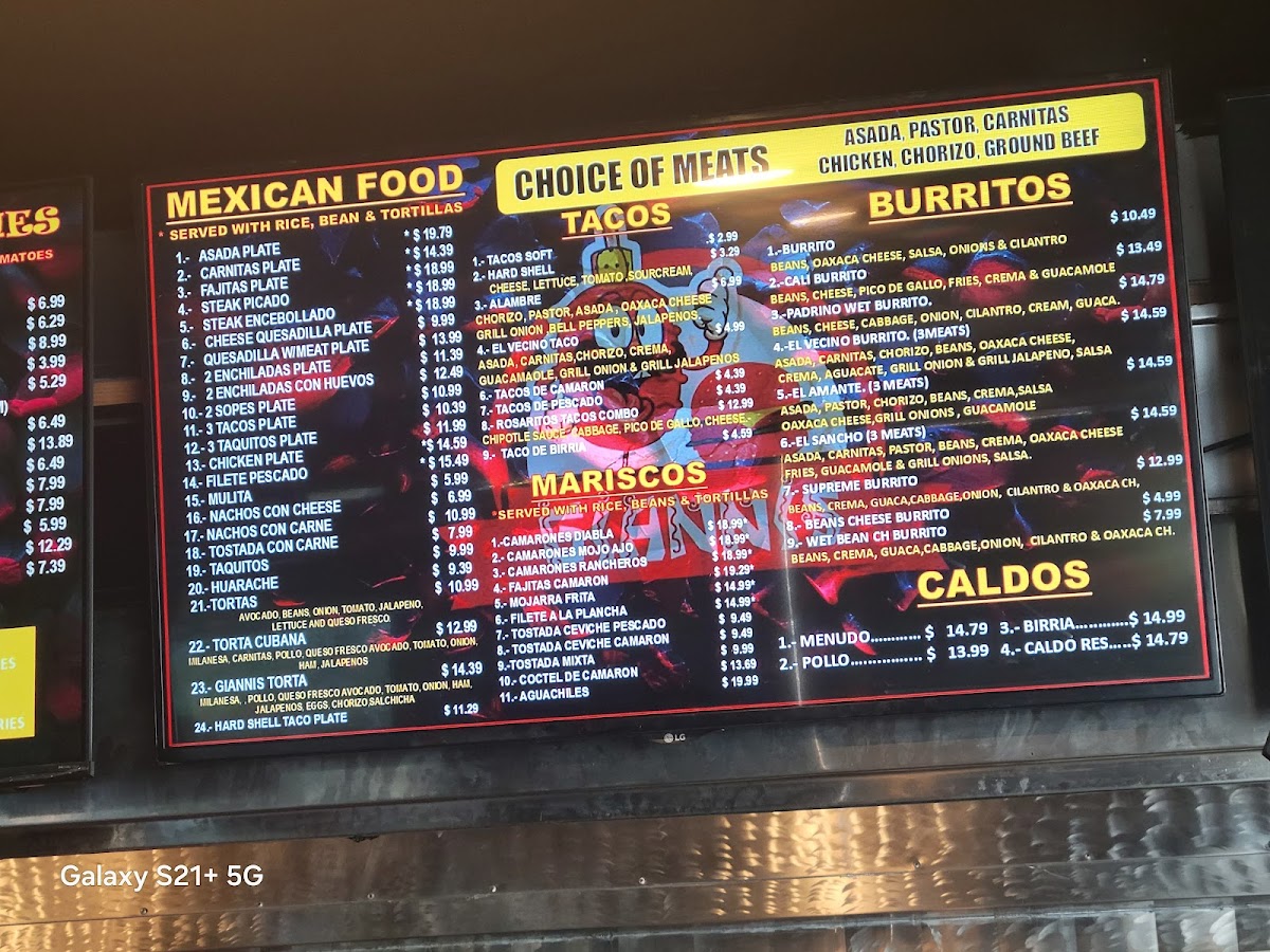 Giannis Burgers Menu - Image 2